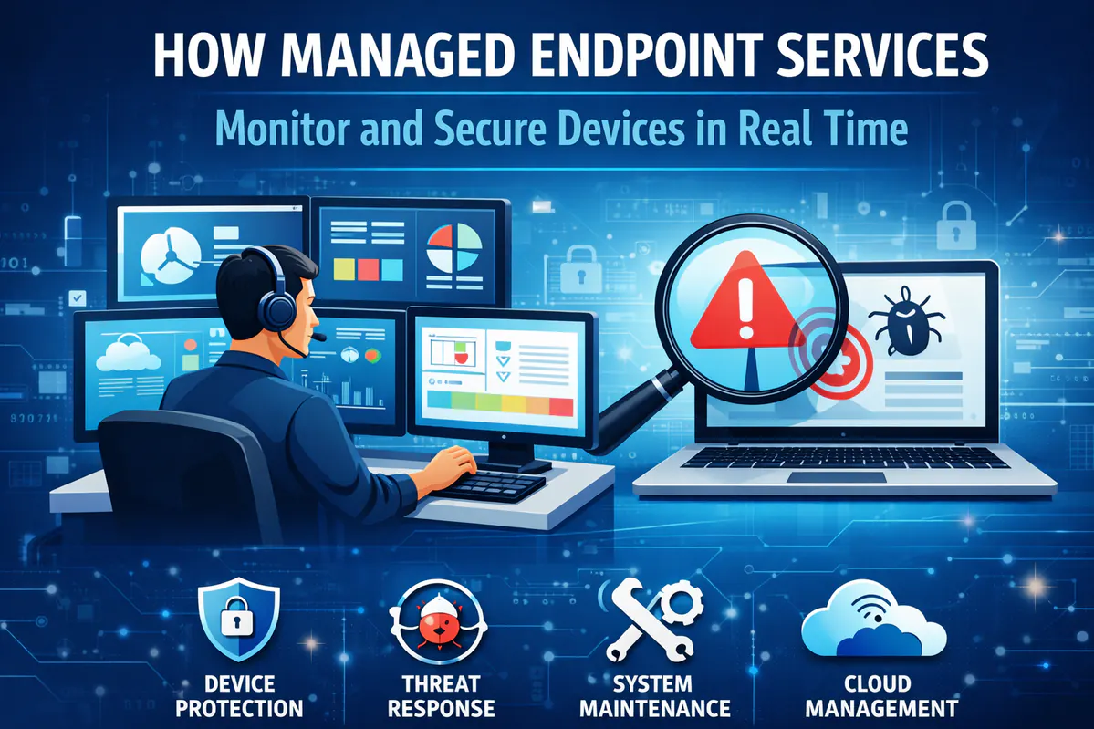How Managed Endpoint Services Monitor and Secure Devices in Real Time
